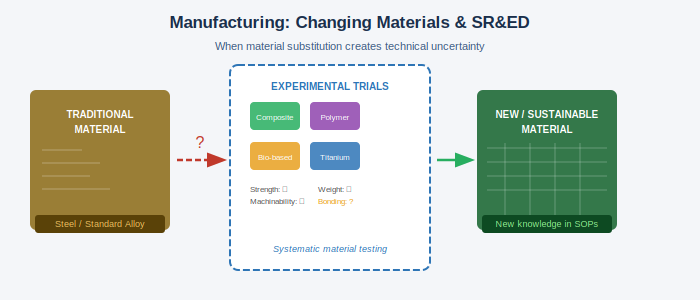 SR&ED Manufacturing: If You Change Materials, Make a Review